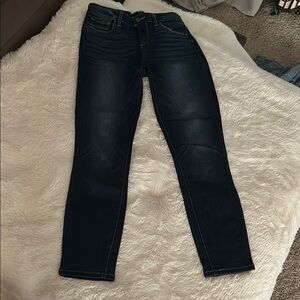 PAIGE Blue Skinny Jeans with Subtle Fading